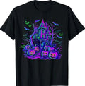 Vintage Halloween Spooky Scene Retro Pumpkin Scary Season T-Shirt
