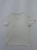LEVI'S Men White V-Neck T-Shirt Size XL 100% Cotton Jersey Excellent