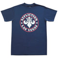 Mens Affliction Divio Las Vegas Fleur De Lis Black Y2K Graphic Tee T-Shirt S-XXL