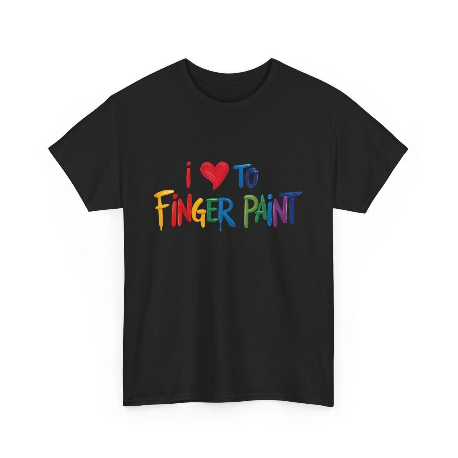 Couples Dirty Shirts 'I ❤️ to Finger Paint' T Shirt I Love To Paint Dirty Shirt