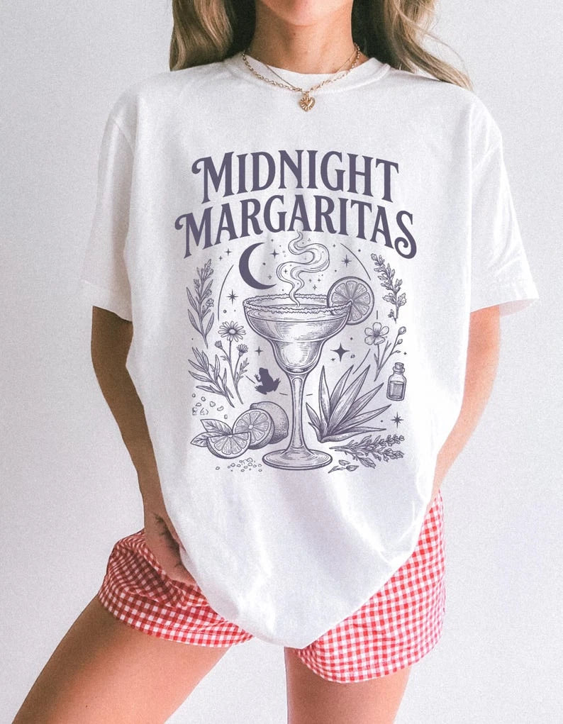 Vintage Midnight Margaritas Shirt, Practical Magic Tee, Retro Halloween Movie