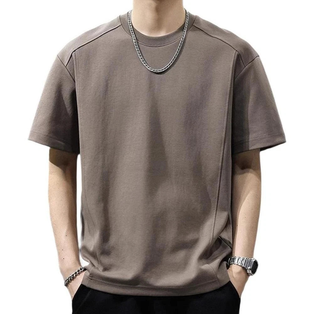 Casual Loose Mens T Shirt Summer Breathable Short Sleeve Tops for Street Style
