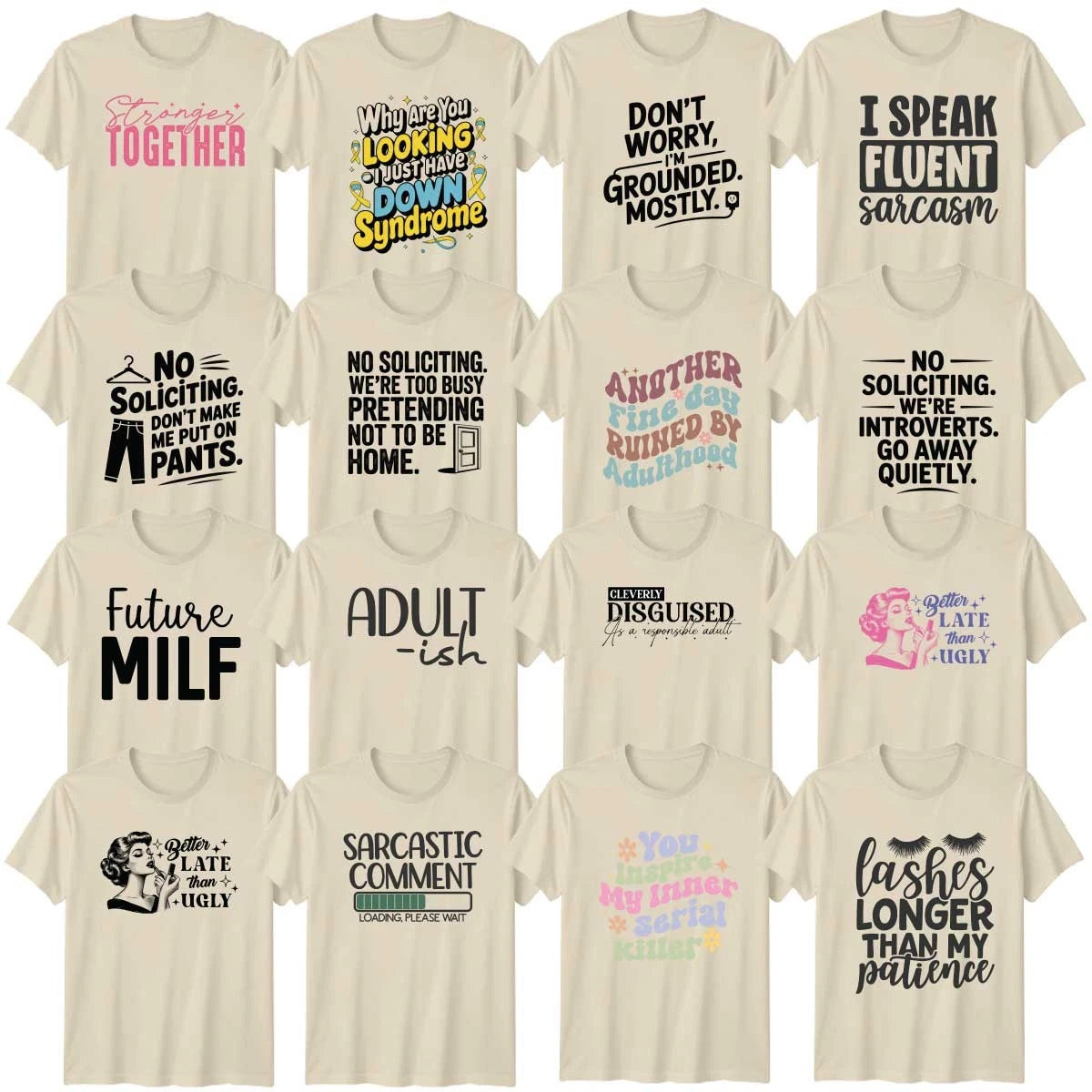 Introvert Humour Adult T-Shirt Sarcastic Quotes Funny Gift