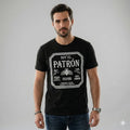 Men Graphic T-Shirt Soy El Patron Casual Streetwear Black Size L