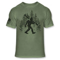Bigfoot Stargazing T-Shirt Funny Sasquatch Astronomy Athletic Blend Shirt - A279