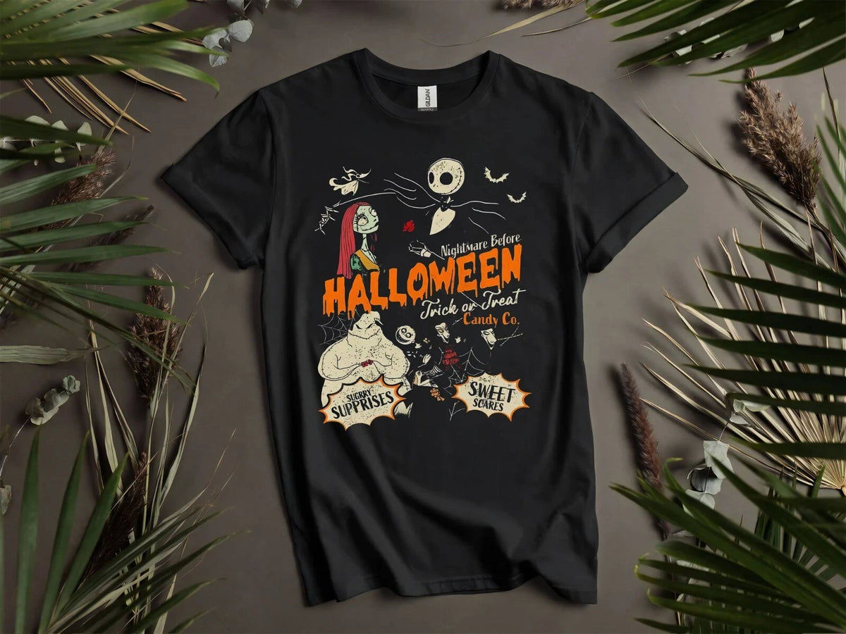 The Nightmare Before Christmas T-shirt T shirt Men Women Unisex Tshirt K794