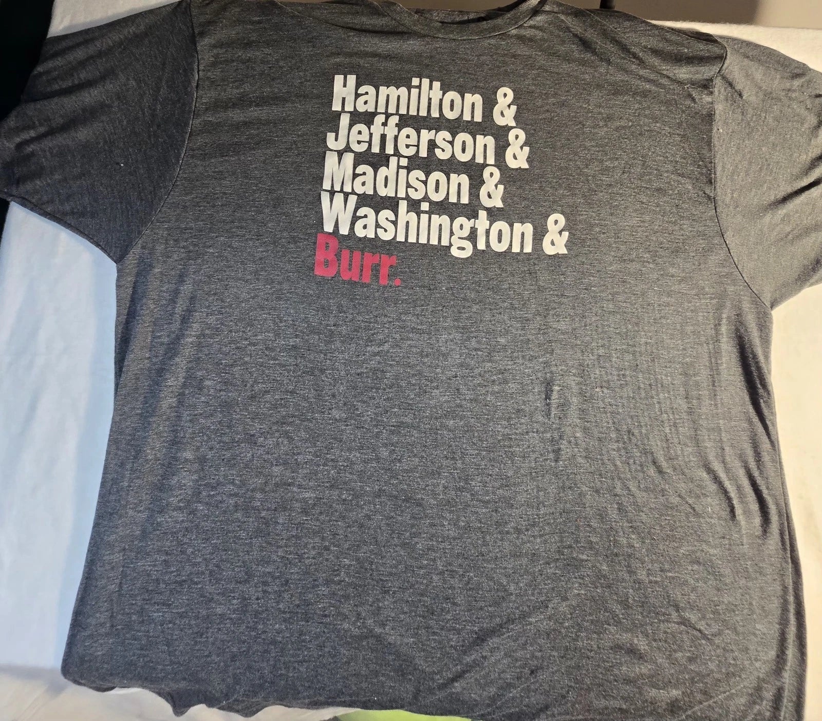 Hamilton Founding Fathers Unisex Tshirt SIZE XXL Creative Goods