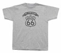 Route 66 highway Hot Rod Ride vintage man carage t shirt retro print tee
