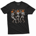 Funny Dancing Skeletons Shirt Halloween Joke Shirt Humorous Gifts Halloween Tees