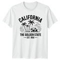 California The Golden State Palms Mens T-Shirt Womens Tee Graphic
