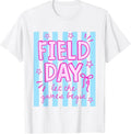 Striped Teacher Field Day Let The Games Begin School Event T-Shirt