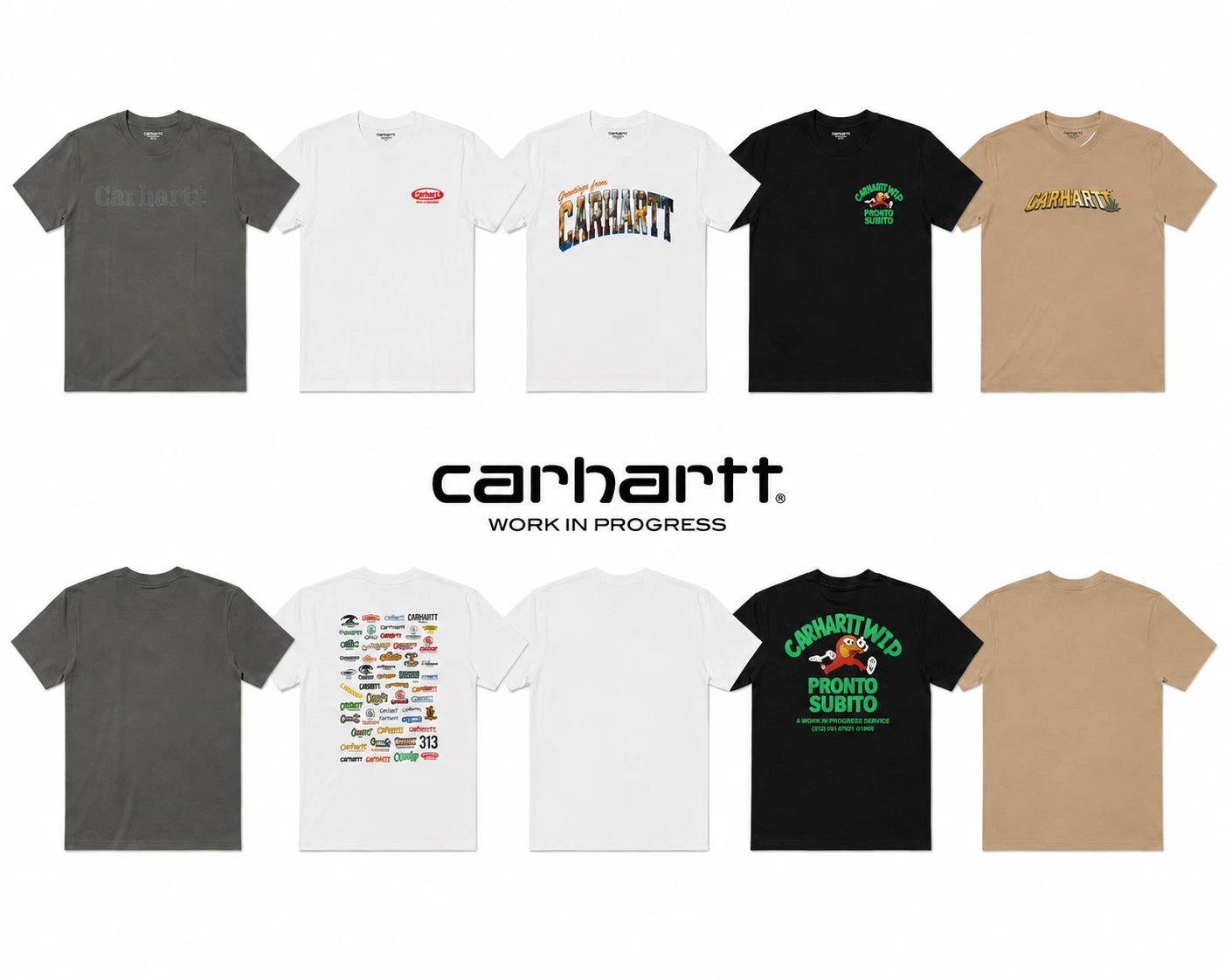 Carhartt WIP Men’s Graphic T-Shirt Short Sleeve Tee Multiple Designs