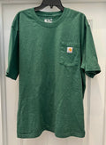 Carhartt Men’s Pocket T-Shirt XL Loose Fit K87 Green Workwear Casual