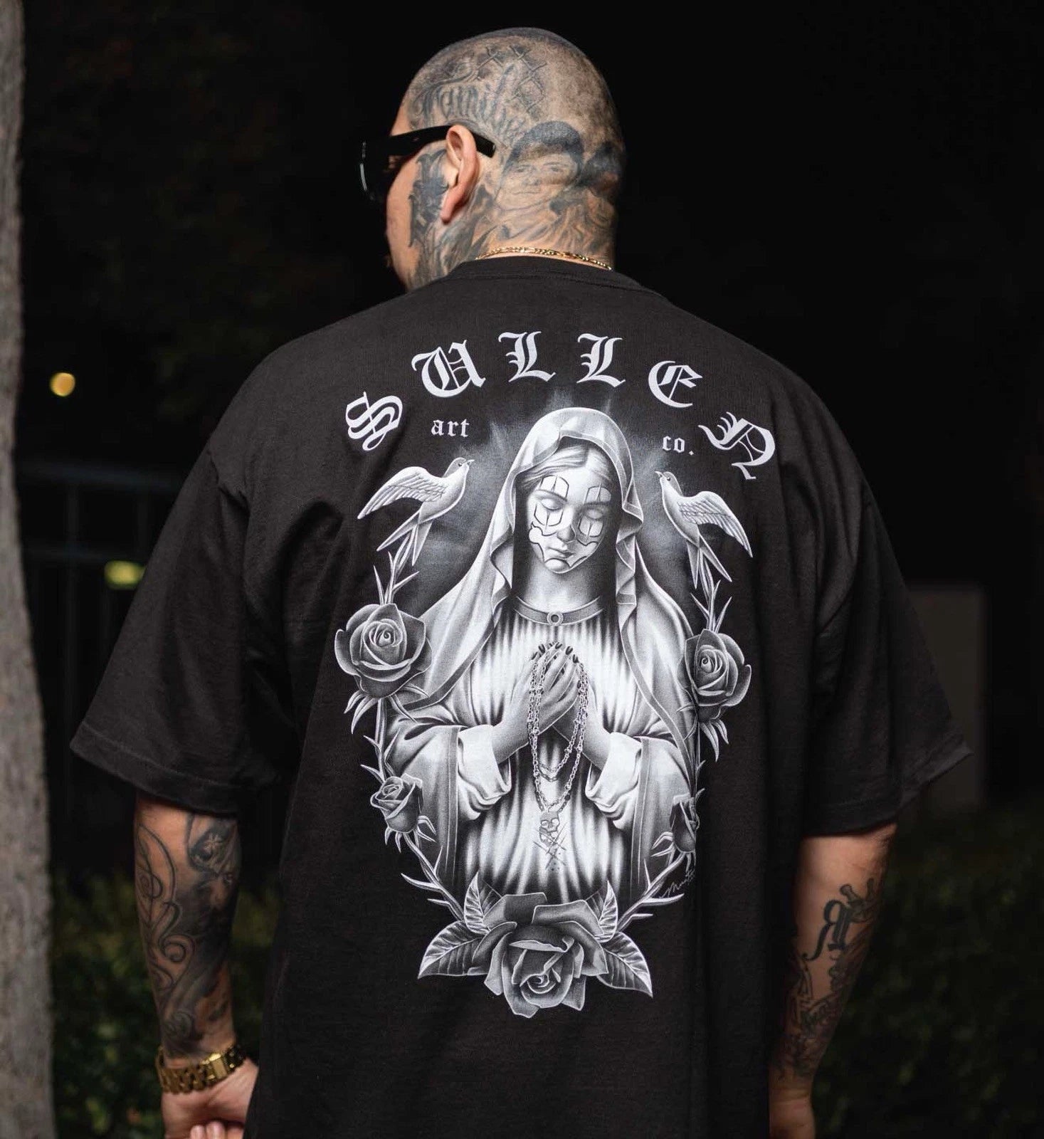 SULLEN CLOTHING DIVINITY MOTHER MARY TATTOO ART STANDARD T-SHIRT