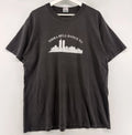 Vintage NYC Sidra Bell Dance Tee Gray Graphic Shirt L Twin Towers Skyline