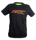 RST Race Department Logo T-Shirt Black/Fluo-Orange Sports Urban Casual Men's ...