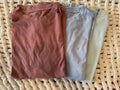 American Eagle Set of 3 Standard Fit S/S Tees: Sky Blue, Terracotta, Mint Green
