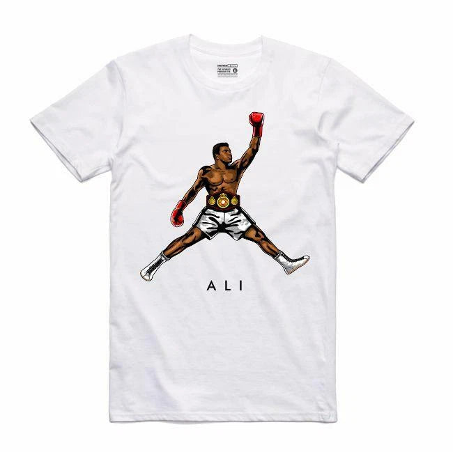 BRAND NEW Streetwear on Demand JMPMN ALI WHITE Tee Shirt SMALL-3XLARGE LIMITED