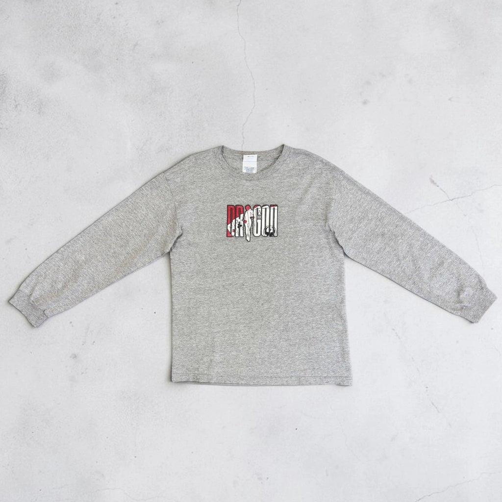 Vintage Y2K Dragon Alliance Long Sleeve T-Shirt Men's M Gray Skate Surf Logo