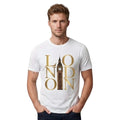 London Big Ben Gold Graphic T-Shirt Men's Urban British City Landmark Tee