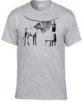 Banksy Zebra Wash T Shirt Men's Street Urban Art Fashion Graffiti Design Tee Top