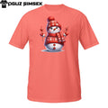 Festive Snowman T-Shirt – Cute Red Knit Hat & Sweater Xmas Design