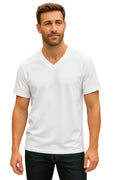 A1 Men's Black V-Neck T-Shirts| white |multipack  | Soft Cotton | Size 4X- Large
