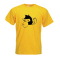 Cheeky chimp T-shirt Banksy urban art stencil graffiti cool tee