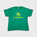 Vintage John Moose T Shirt Mens XL Green Outdoor Banff Canada Funny Nature Tee