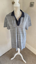 MENS ORLEBAR BROWN SIZE XLARGE Blue/Grey COLLARED SHORT SLEEVE CASUAL T-SHIRT XL