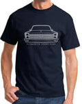 1966 Plymouth Sport Fury Classic Front End Design Tshirt NEW