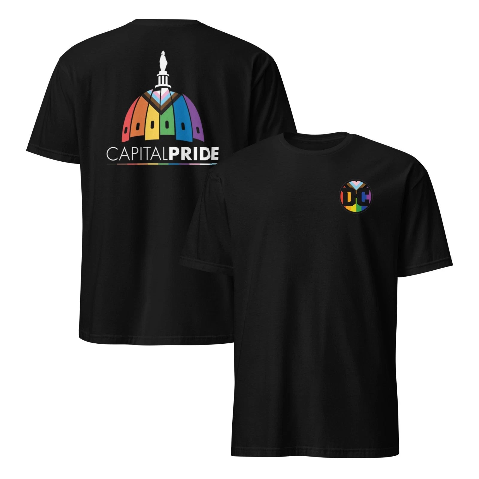 Washington DC Pride Shirt LGBTQ Rainbow Tee DC Gay Pride T Shirt