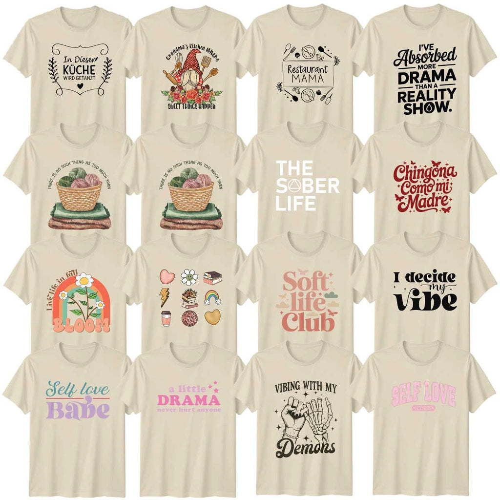 Sarcastic Humour Positive Vibes Food Adult T-Shirt Affirmation Funny Gift