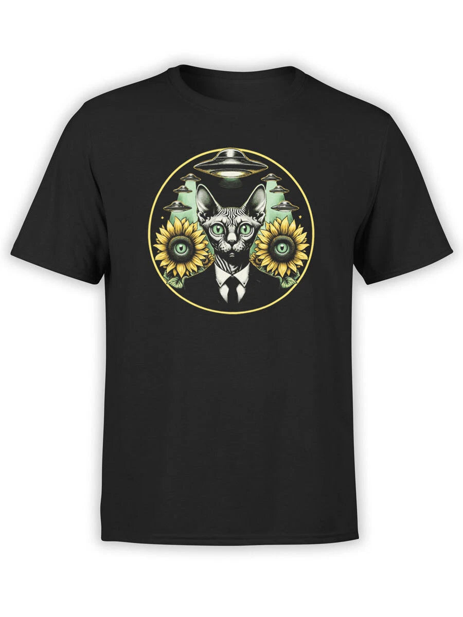 FANTUCCI Unisex T-Shirts | Cats In Black T-Shirt | 100% Cotton