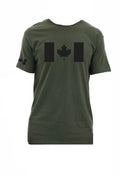 T-Shirt Canadian Flag - Olive Drab