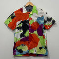 Paul Smith Multicolor Art Paint Open Collar Shirt M Japan For 14+