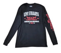 Levi’s Black Long Sleeve Graphic Logo T-Shirt Men’s Large Streetwear Cotton Tee