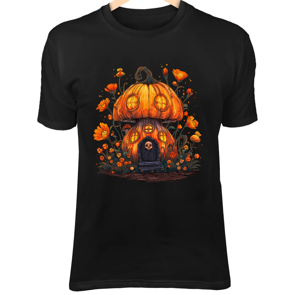 Pumpkin Mushroom House - Skull Door, Glowing Windows & Cute Spooky Halloween