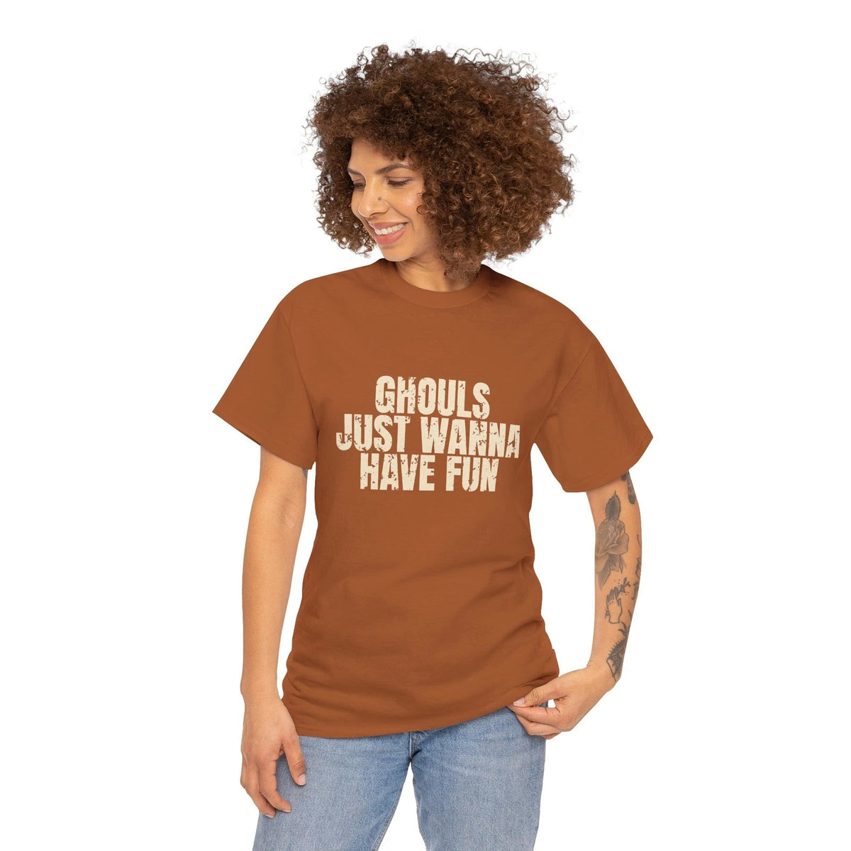 Ghouls Just Wanna Have Fun T-Shirt | Halloween Retro Text Tee