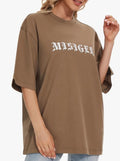 NEW MISIGER Unisex 2023 Fashion Oversized Trendy Cotton T-Shirt Size Small