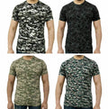 New Short Sleeve Mens Game Camouflage Army Printed Camo Military T Shirt Tops