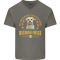 A Bichon Frise Dog Mens V-Neck Cotton T-Shirt