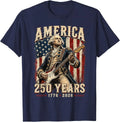 Vintage George Washington Playing Guitar 250 Years America Unisex T-Shirt