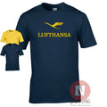 Lufthansa T-Shirt Classic Airlines Logo Retro 50s 60s Airplane Motif