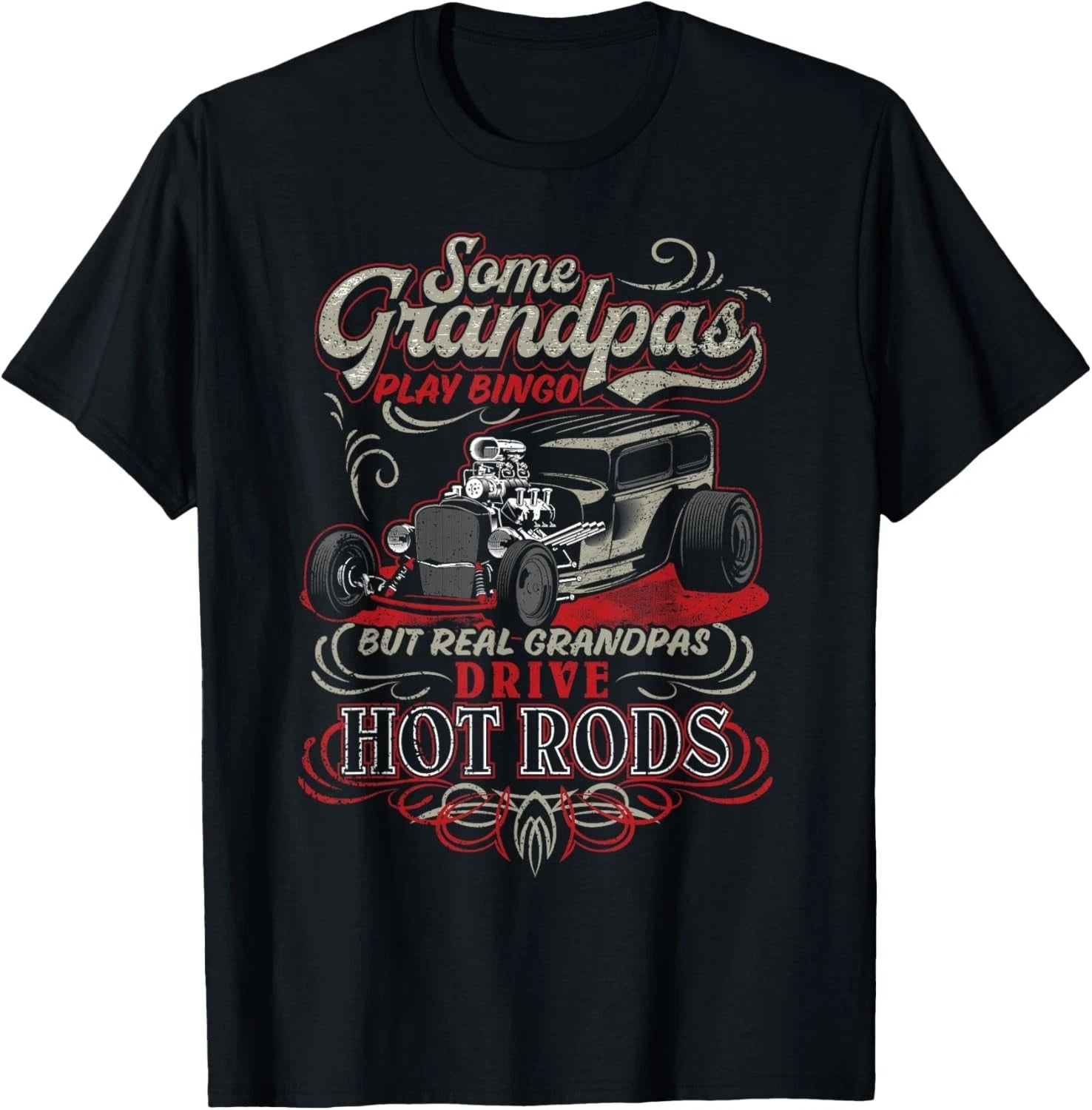 Vintage Hot Rod Grandpa Gift Unisex T-Shirt