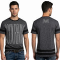ROCK REVIVAL JEANS Charcoal BUNKER Regular Fit Short Sleeve Graphic T-shirt NWT