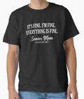 Retro I'm Fine Everything is Fine Senior Mom Class of 2027 Classic T-Shirt