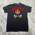 FWRD Denim Drip Boyz Chenille Patch Graphic T-Shirt Black Mens Large Street