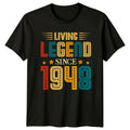 Living Legend Since 1948 T-Shirt 1948 Retro Birthday 78th Birthday Gift For Him