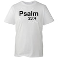Bible Verse T-shirt Psalm 23:4 Christians Church Holy Top Men's Unisex Gift Tee